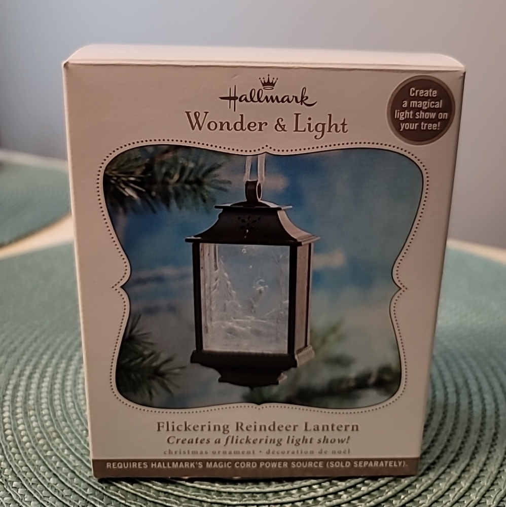 Hallmark Wonder & Light Flickering Reindeer Lantern